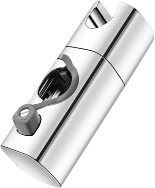 갤럭시마켓 간편설치 각도조절 샤워기거치대 홀더, 실버