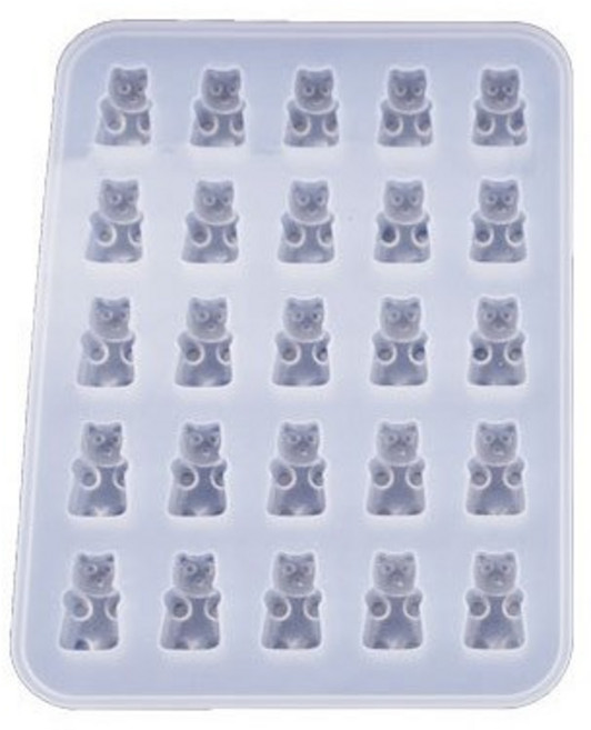 리리아트 레진아트 하리보 곰돌이 젤리 실리콘 몰드 25구 세트, 1개