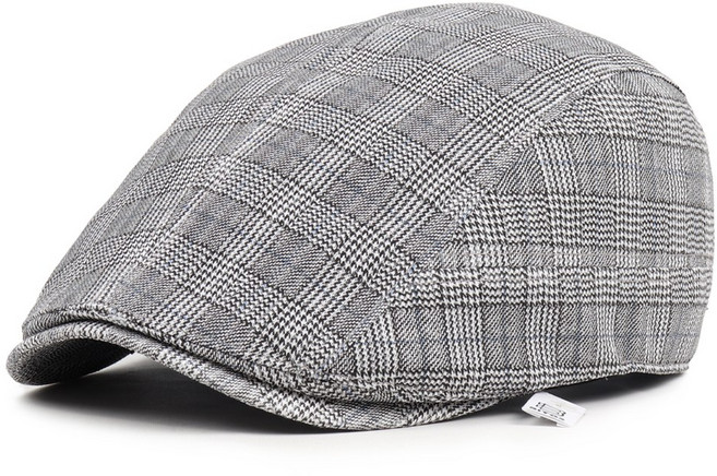 비토스 국내제작 글렌체크 클래식 헌팅캡 파크골프모자 베레모