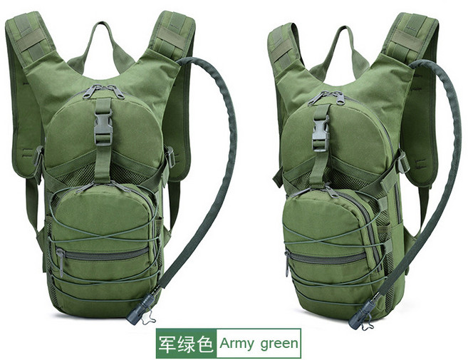 登山包 水袋包 戶外運動雙肩背包, 軍綠色