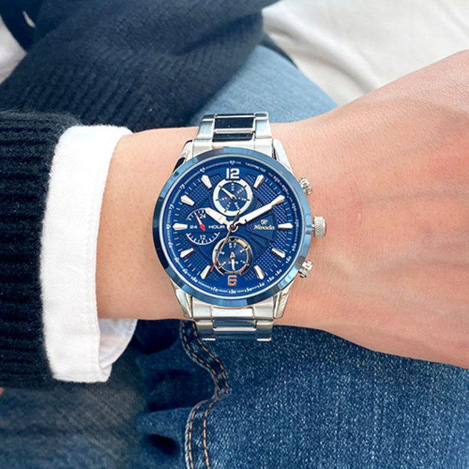 NIVADA 니바다 남성용 멀티펑션 메탈시계 1011