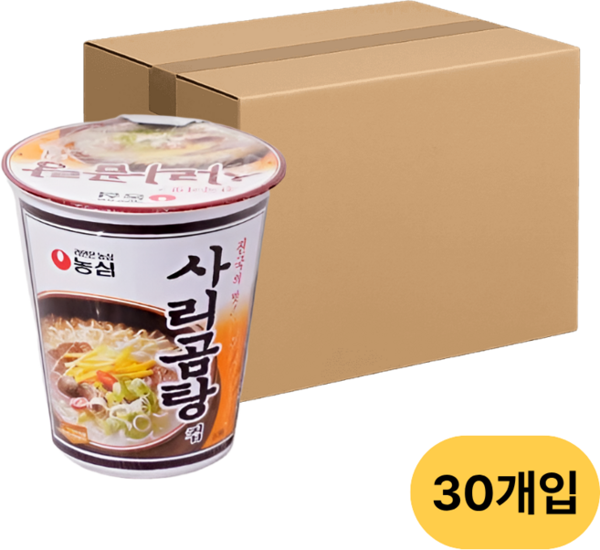 농심 사리곰탕 소컵 61g 30개
