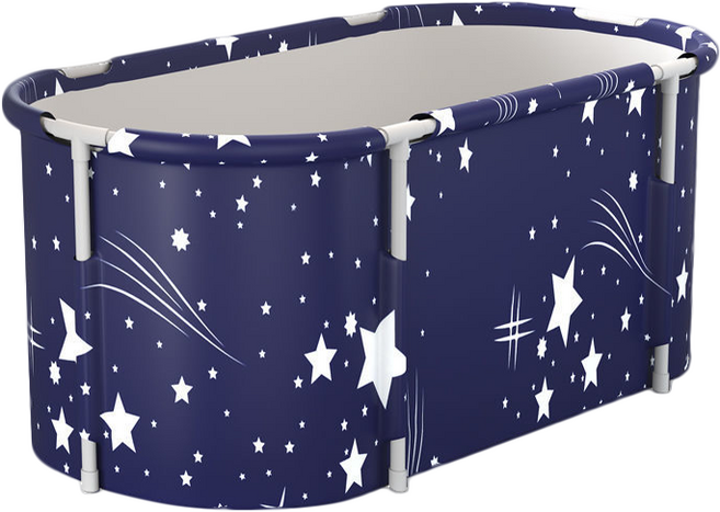 可折疊浴缸 附頭枕坐墊 保溫泡澡桶, 加長星月, 1個