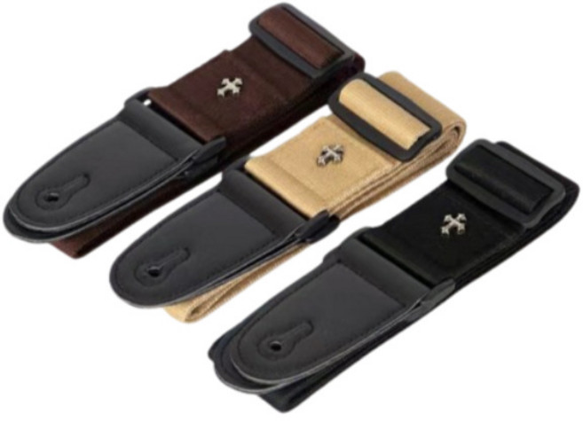 도나토르 십자가 기타스트랩 어깨끈, 브라운, 1개