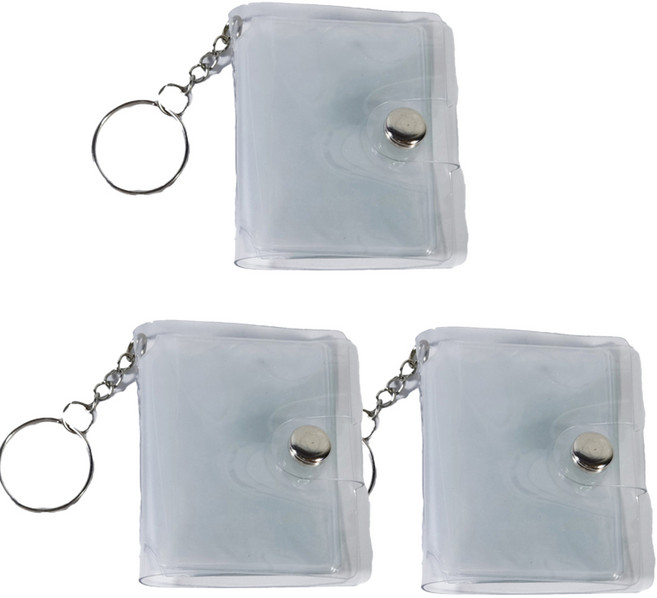 기본 증사 바인더 3개 증명사진 보관 띠부씰 콜렉트북 미니 앨범 키링, 10매, 투명