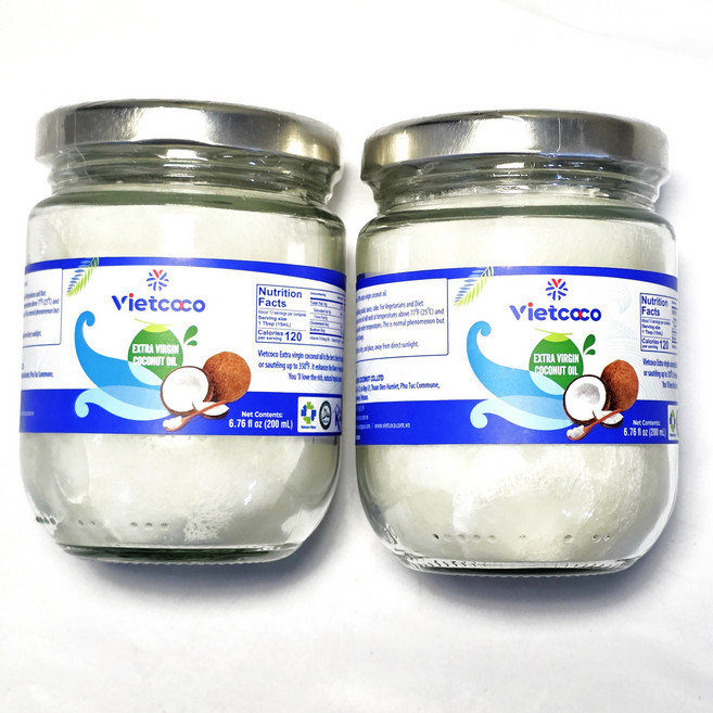 비엣코코 엑스트라 버진 코코넛오일, 2개, 200ml