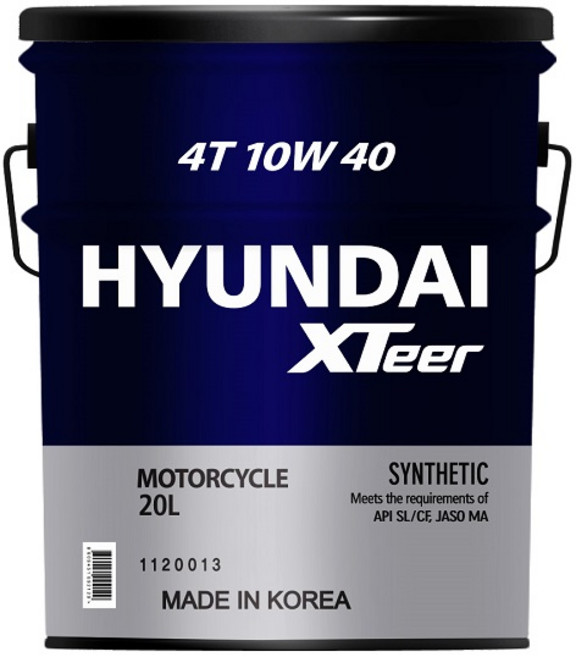 현대엑스티어 XTeer 4T 10W40 4행정 엔진오일 오토바이용 엔진오일 20L