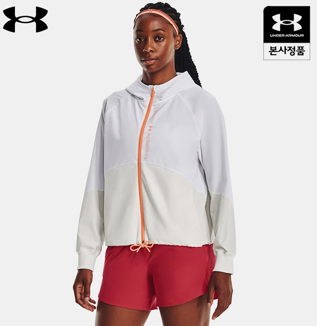 [정상가 85 000원] UA 우븐 여성 풀 집업 재킷_1369889-100 - 쿠팡
