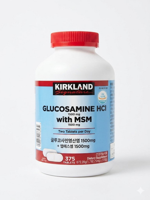 코스트코 커클랜드 시그니처 글루코사민 HCI MSM, 1통, 375정