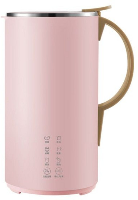 콩물 제조기 기계 두유기계 또우장지 이유식 메이커 600ml 220V 미니믹서기, Pink
