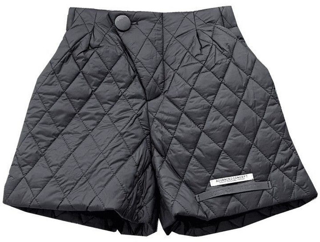 여성 아가일 체크 누빔 반바지 0R337