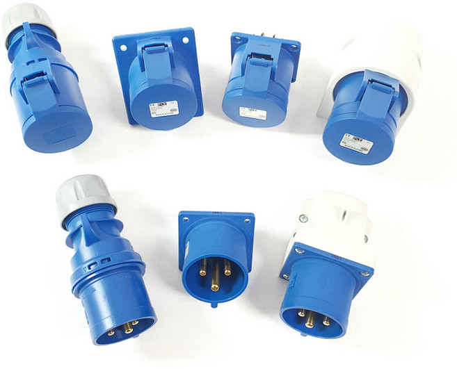 PCE 산업용 소켓 플러그 230V 32A 3P IP44, 1개