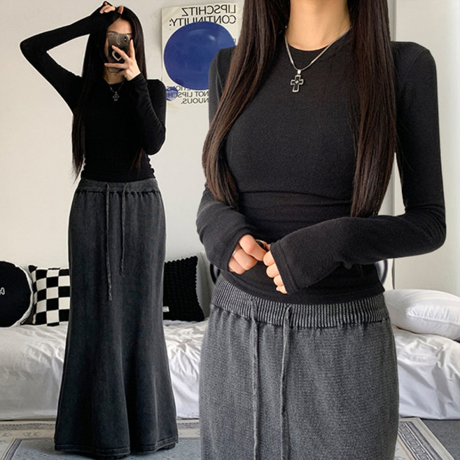 [연예인핏/7col] 킴스 슬림핏 라운드 무지 티셔츠