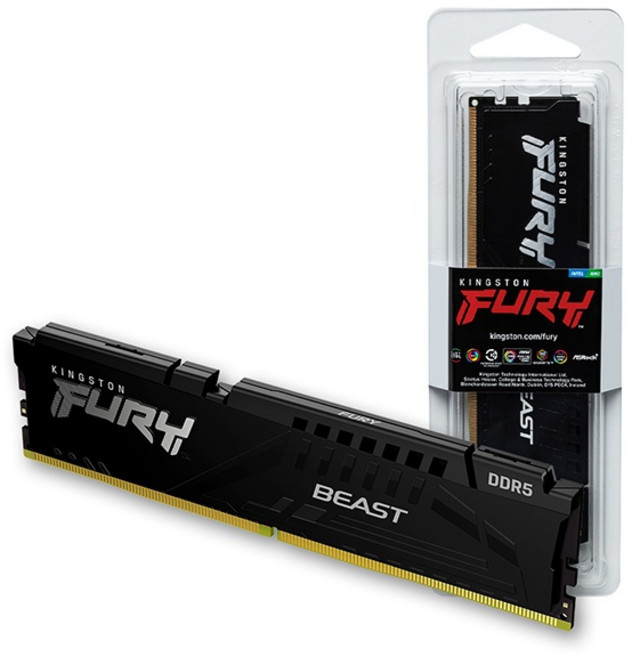 (Kingston) FURY DDR5 PC5-44800 CL36 Beast 블랙 코잇 (32GB) (5600), 1개