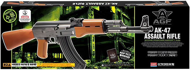 아카데미과학 AK 47 에어소프트 BB탄총 17121 + AGF 카드, 1개
