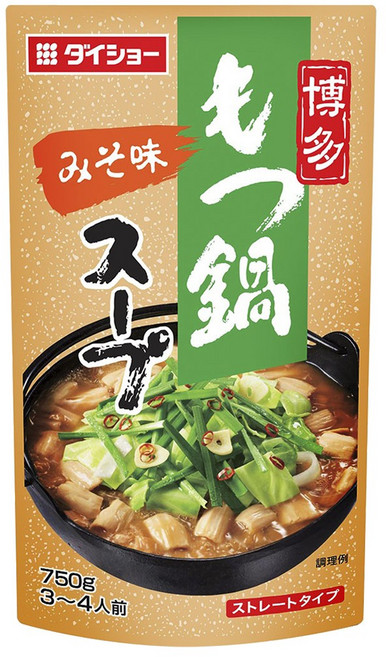 다이쇼 하카타 모쯔나베 스프 미소맛 스트레이트 타입, 1개, 750g