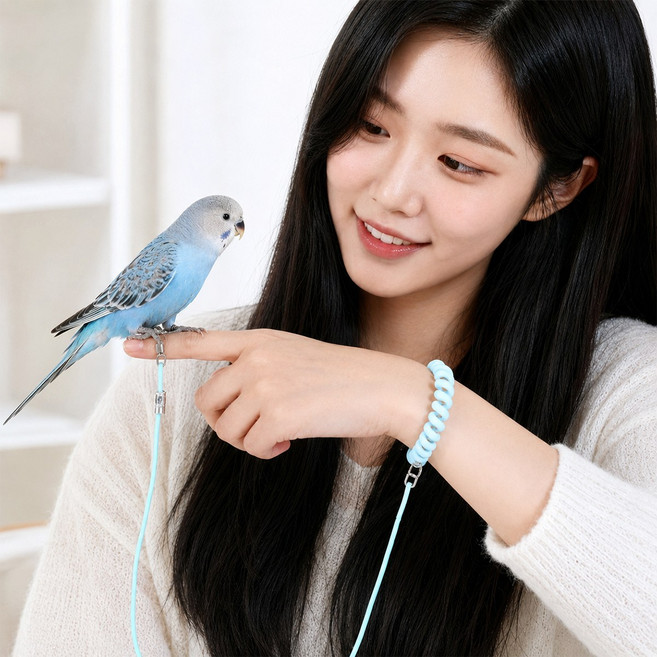 앵무새 발목링 발목줄 리드줄 하네스 전용 훈련 도구 야외용, 1개, 옵션 2