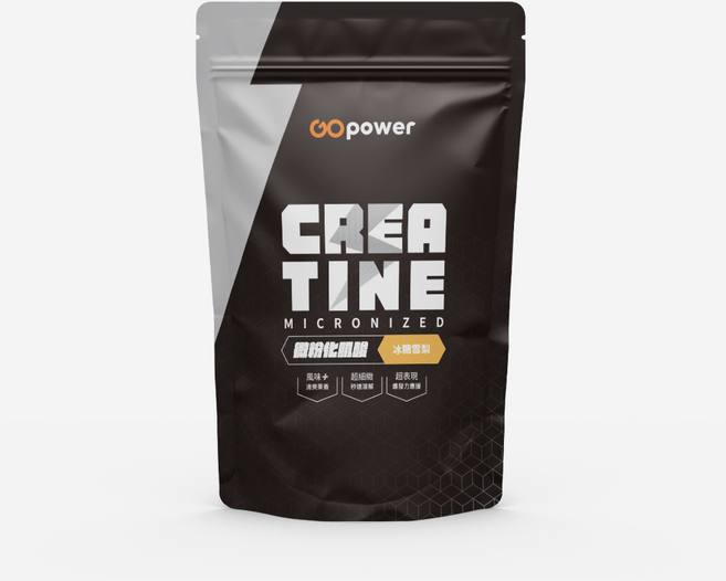 GOpower 微粉化肌酸 冰糖雪梨風味, 400g, 1個