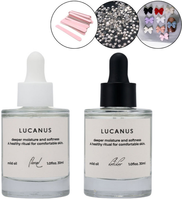 루카너스 블랙 베티버 네일오일 손톱영양제 큐티클오일 강화제, 1개, 30ml