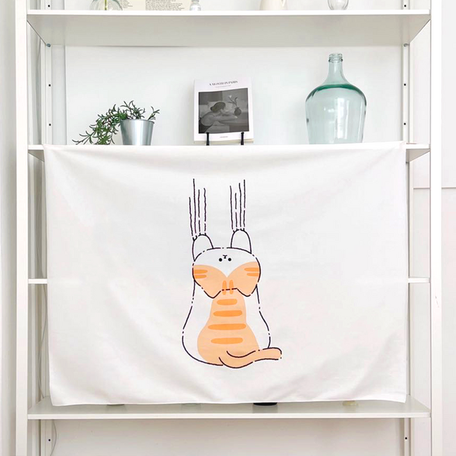 감개무냥 패브릭 포스터, 사고뭉치냥, 가로형, 대형