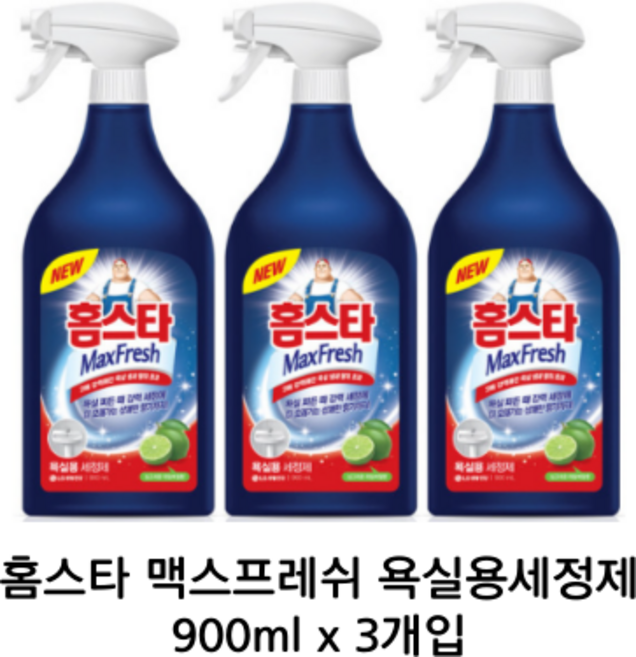 홈스타 욕실용 세정제 900ml, 욕실용 세정제 대용량 900ml  3개