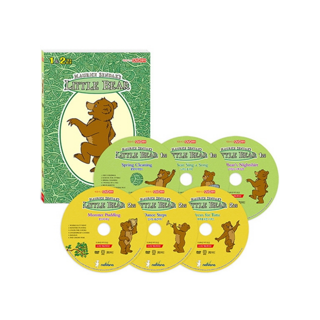 스크린에듀케이션 Little Bear 리틀 베어 1&2집 6종 세트 DVD +미니수첩제공, 스크린에듀케이션편집부