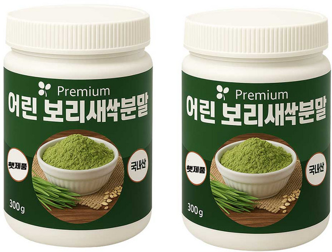 국내산 새싹보리, 2개, 300g