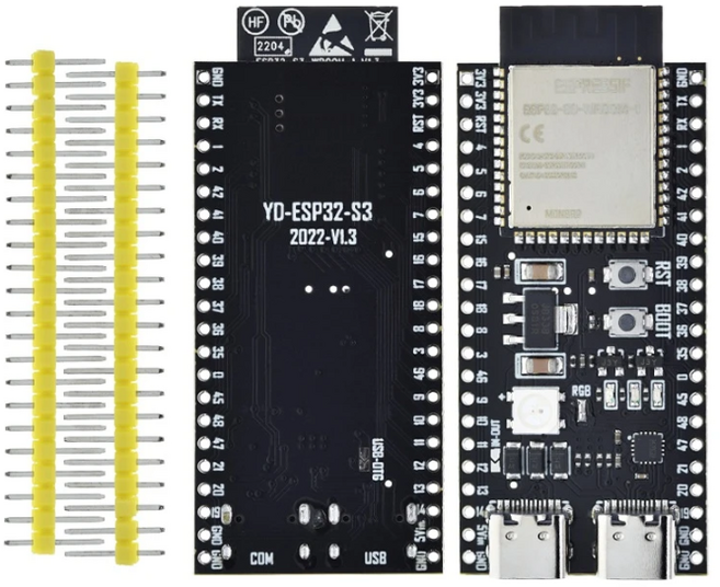 ESP32S3 개발 보드 YD-ESP32-S3, 2개, 핀헤더 미납땜