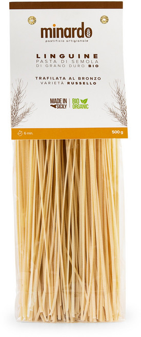 파스티피치오 미나르도 유기농 링귀네 파스타 500g (Pastificio Minardo Artisanal Organic Linguine Pasta), 1개