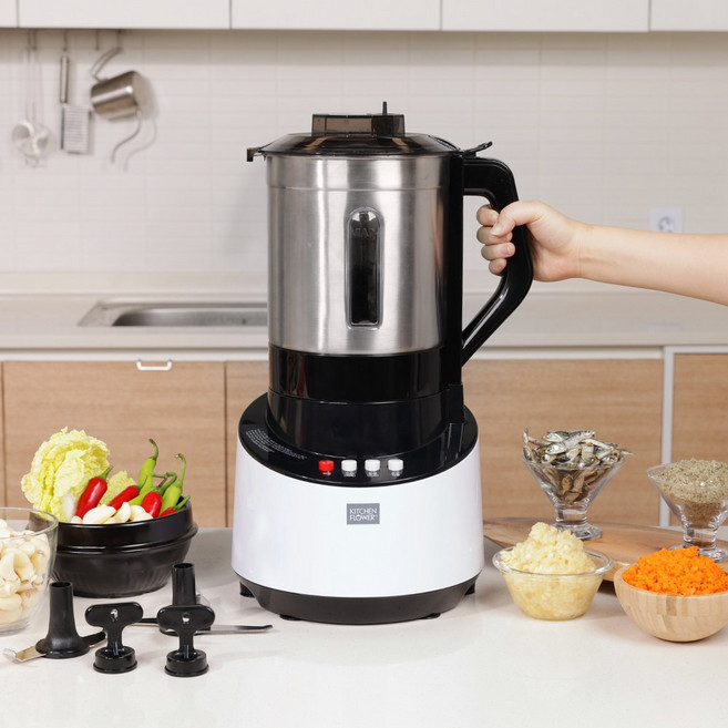 25년최신형 키친플라워 대용량 4.5L 스텐 믹서기 KMX-R4509 레드, KMX-W3409 (화이트)