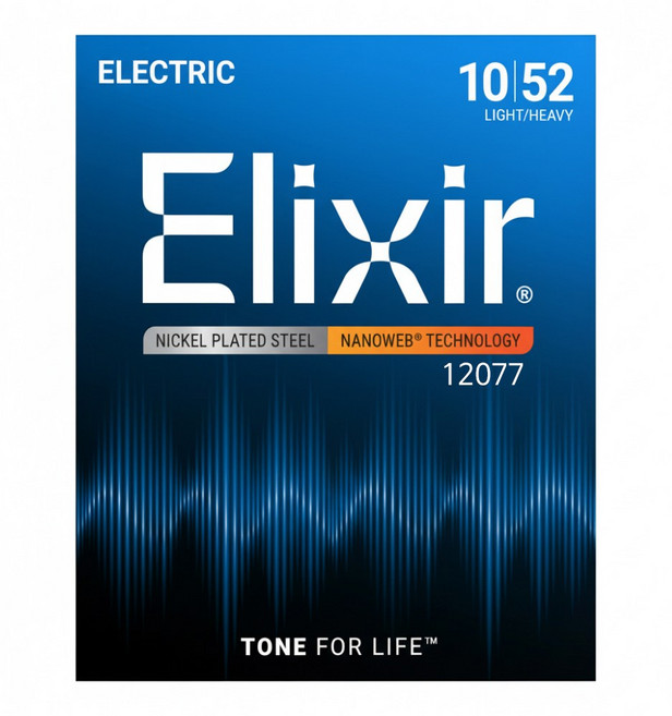 엘릭서 나노웹 라이트 헤비 일렉스트링 10-52, 1개, 12077