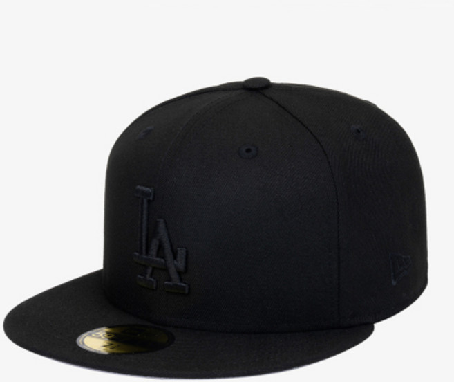 뉴에라 NEW ERA LA다저스 베이직 피티드캡 블랙블랙 11591150 403729