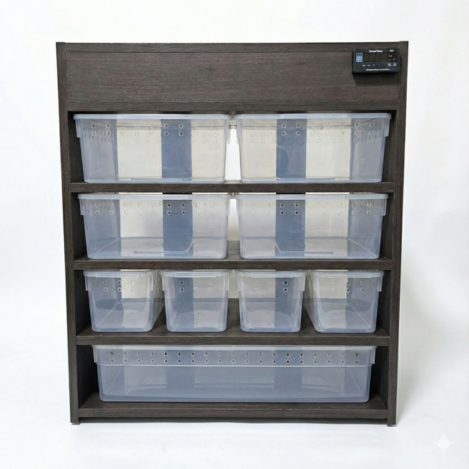 뉴런수제 센스락2호 파충류 렉사육장, 월넛컬러, 10세트