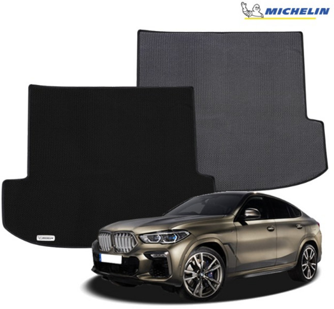 BMW X6 G06 5인승 (19년~) 미쉐린 스마트 매쉬코일 트렁크매트, (19년~)_TW173, 블랙