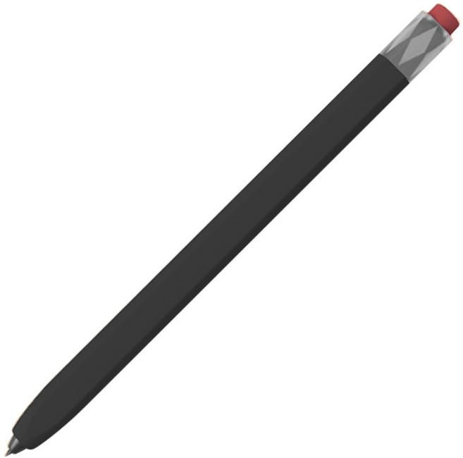 갤럭시탭 S펜 케이스 연필 모양 실리콘 S10 S9 S8 S7 플러스 울트라 FE, 1개, 블랙