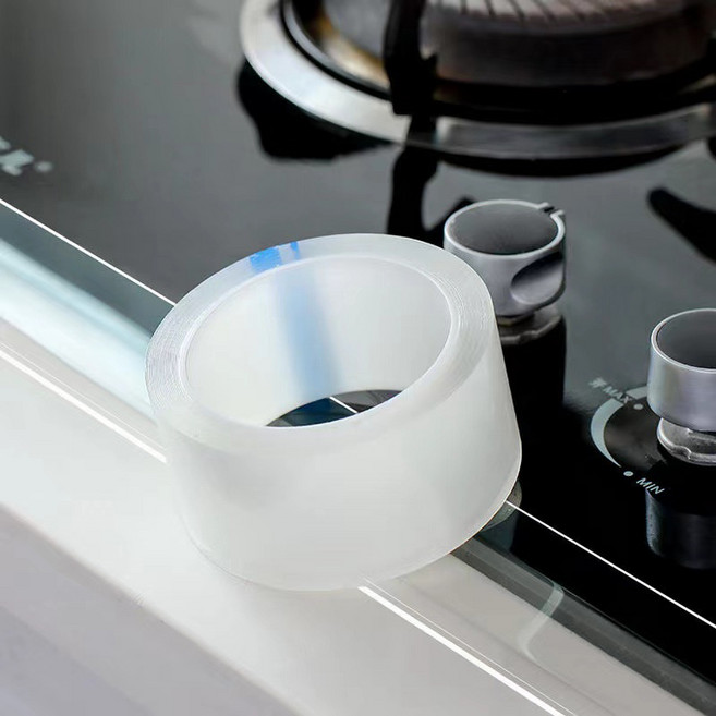 양면테이프 접착 다용도 재사용 가능 3m, 1개, clear