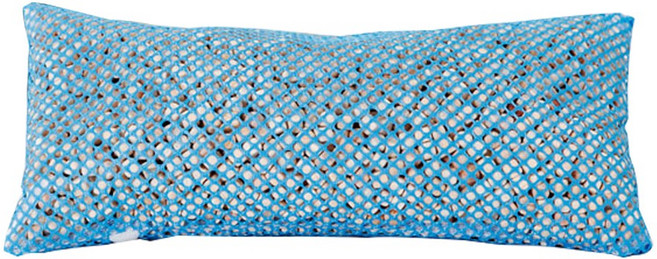 에코숲라이프 천연 편백나무칩 망사베개, 블루