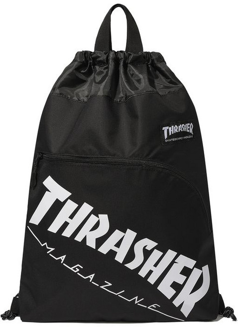 매장정품 트레셔 THRASHER 로고 스트링 백 블랙 TR2501BG04BK 1473169