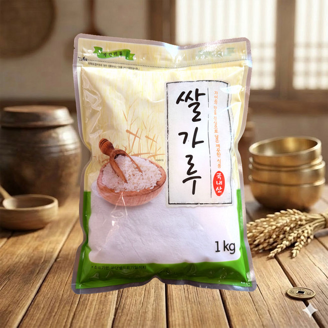 국내산 쌀가루 1kg 쌀 100% 맵쌀가루, 1개
