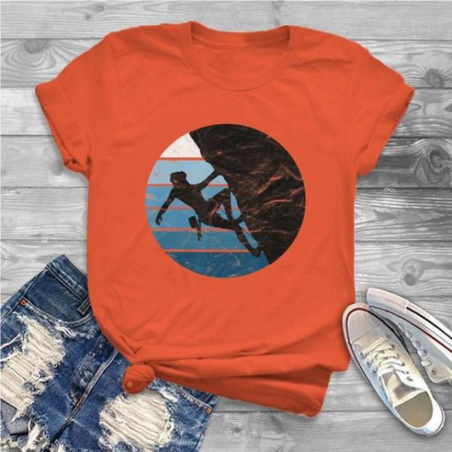 등산티셔츠 등산 프리 클라이밍 볼더링 여성 티셔츠 반팔 라운드 칼라 모션 참신한