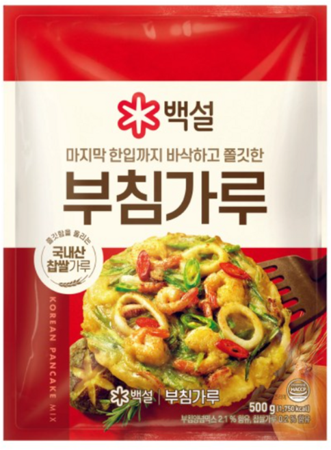 백설 부침가루, 500g, 3개