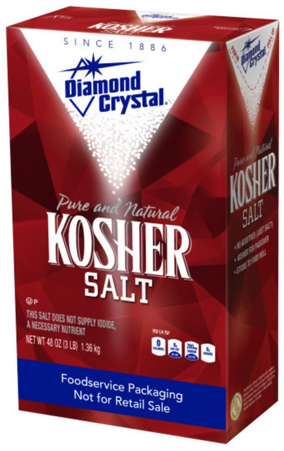 다이아몬드 크리스탈 코셔 소금 – 풍부한 맛 및 - 1 Diamond Crystal Kosher Salt – Full Flavor - Pure and Natural Sin, 1.361kg, 1개