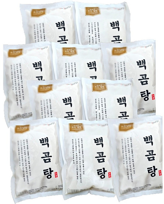 한우 백곰탕 사골 곰국, 10개, 400g