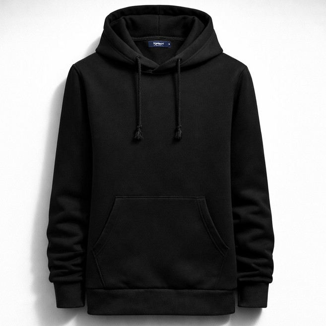 남녀공용 특양면 무지 기모 후드티 (KKA045)