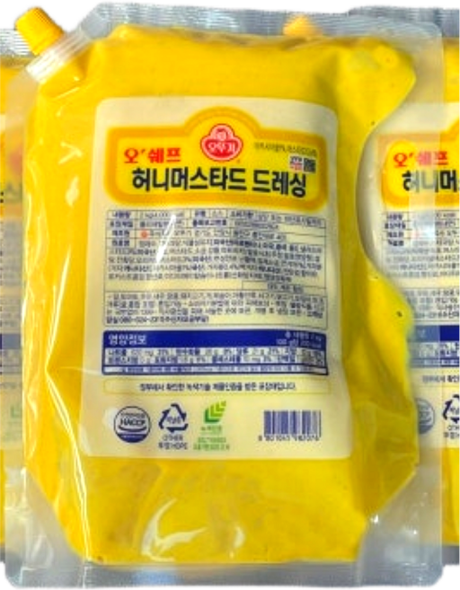 오뚜기 오쉐프 허니머스타드 드레싱, 2kg, 1개