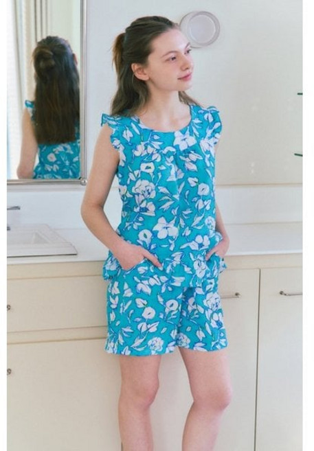 비너스 브랜드관 폴리 주름지 꽃나염 원피스VEVS107L 2939602