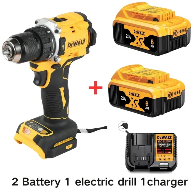 디월트 DCD805 20V 전동 공구 브러시리스 임팩트 드릴 무선 전동 드라이버 다기능 핸드 드릴, 01 1e 2B 1c, 1