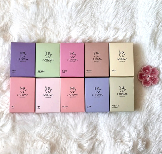 제이아로마향 아로마 인센스 콘향 10종x20개입 200개+향받침 냄새제거 답례품 선물 캠핑 태우는향초, 베스트인기향