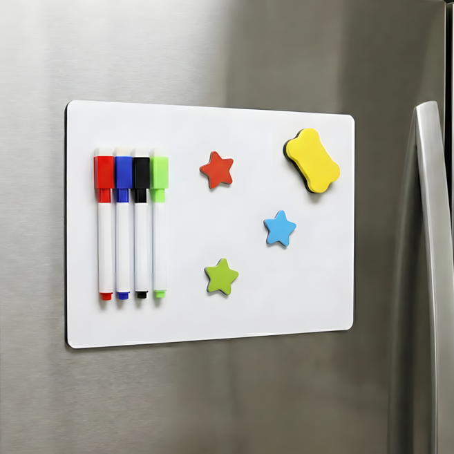 리니코 하루기록 간편메모 냉장고 자석 화이트 보드, 무지