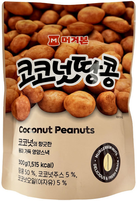 머거본 코코넛 땅콩, 300g, 2개